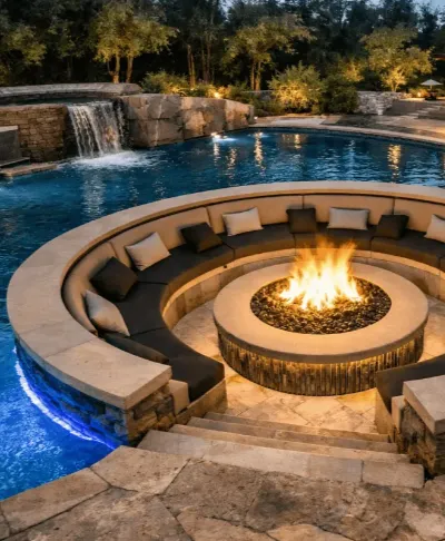 Medford Pools Fire Features & Conversation Pits Service